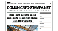 Desktop Screenshot of comunicato-stampa.net